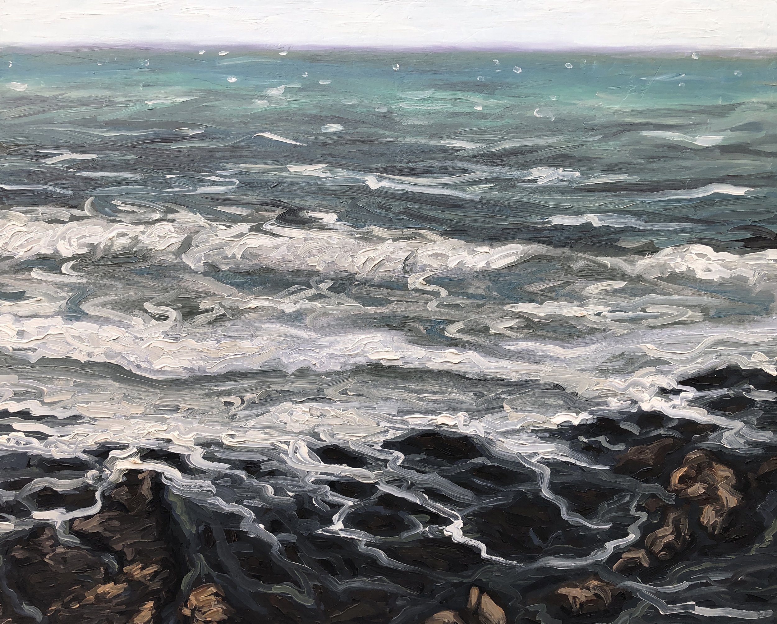 Moss Beach (1988) oil on panel 20 x 24 inches