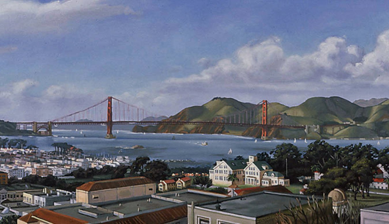 Golden Gate in Winter (1998) oil on canvas 24 x 36 inches