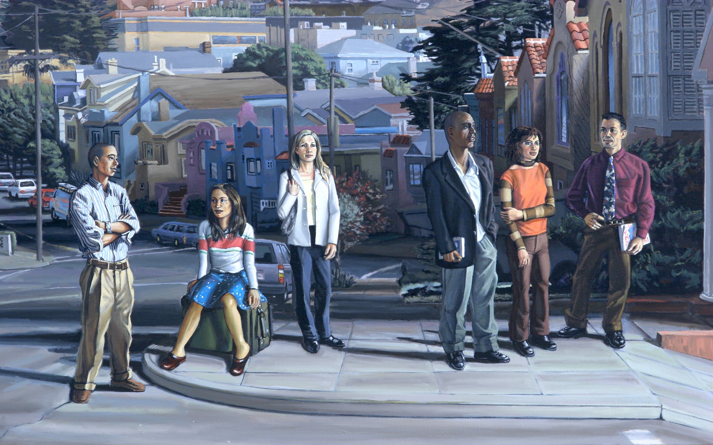 West Portal Detail (2006) oil on canvas 44 x 56 inches
