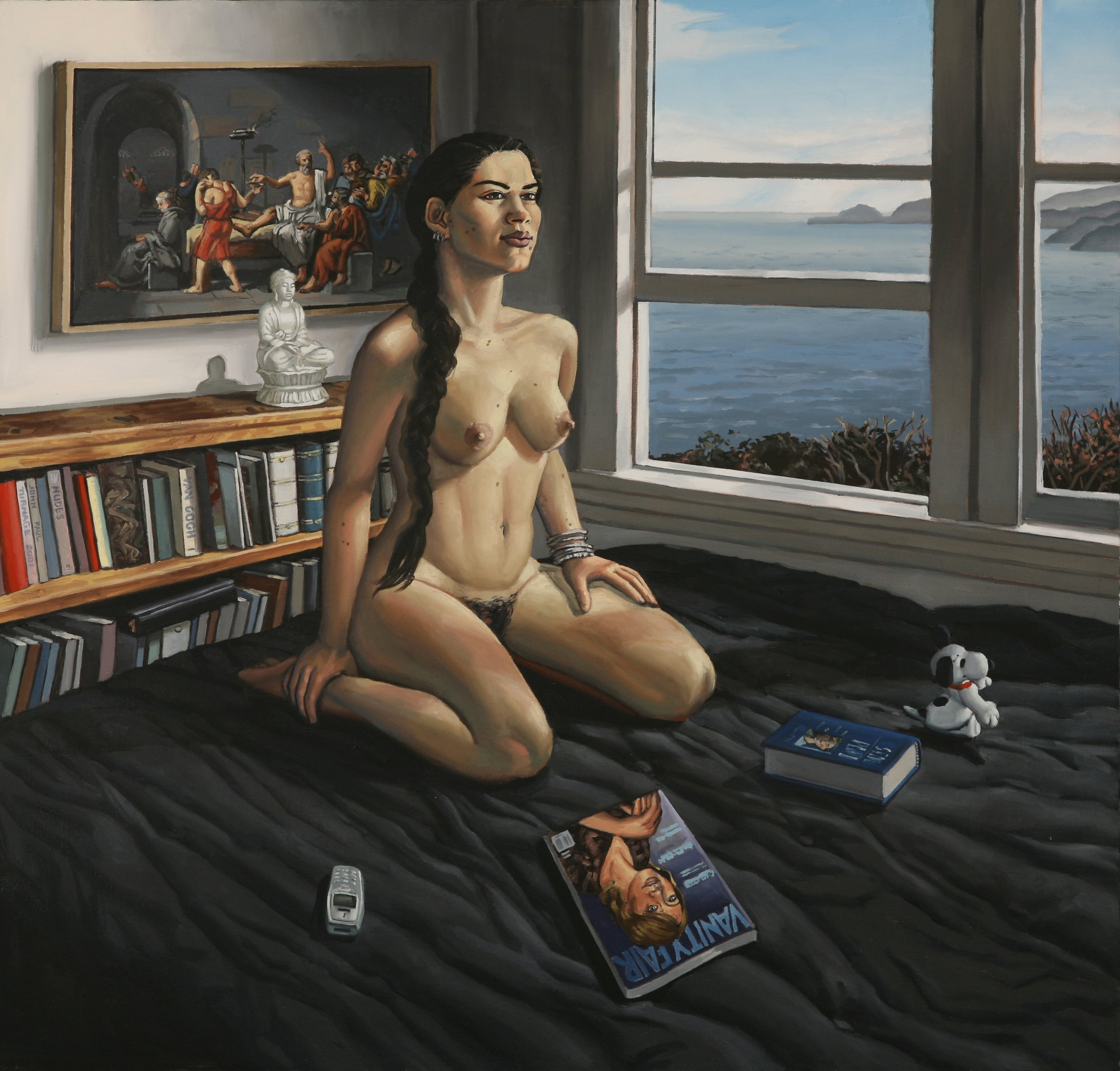 Bedroom (2001) oil on canvas 40 x 40 inches