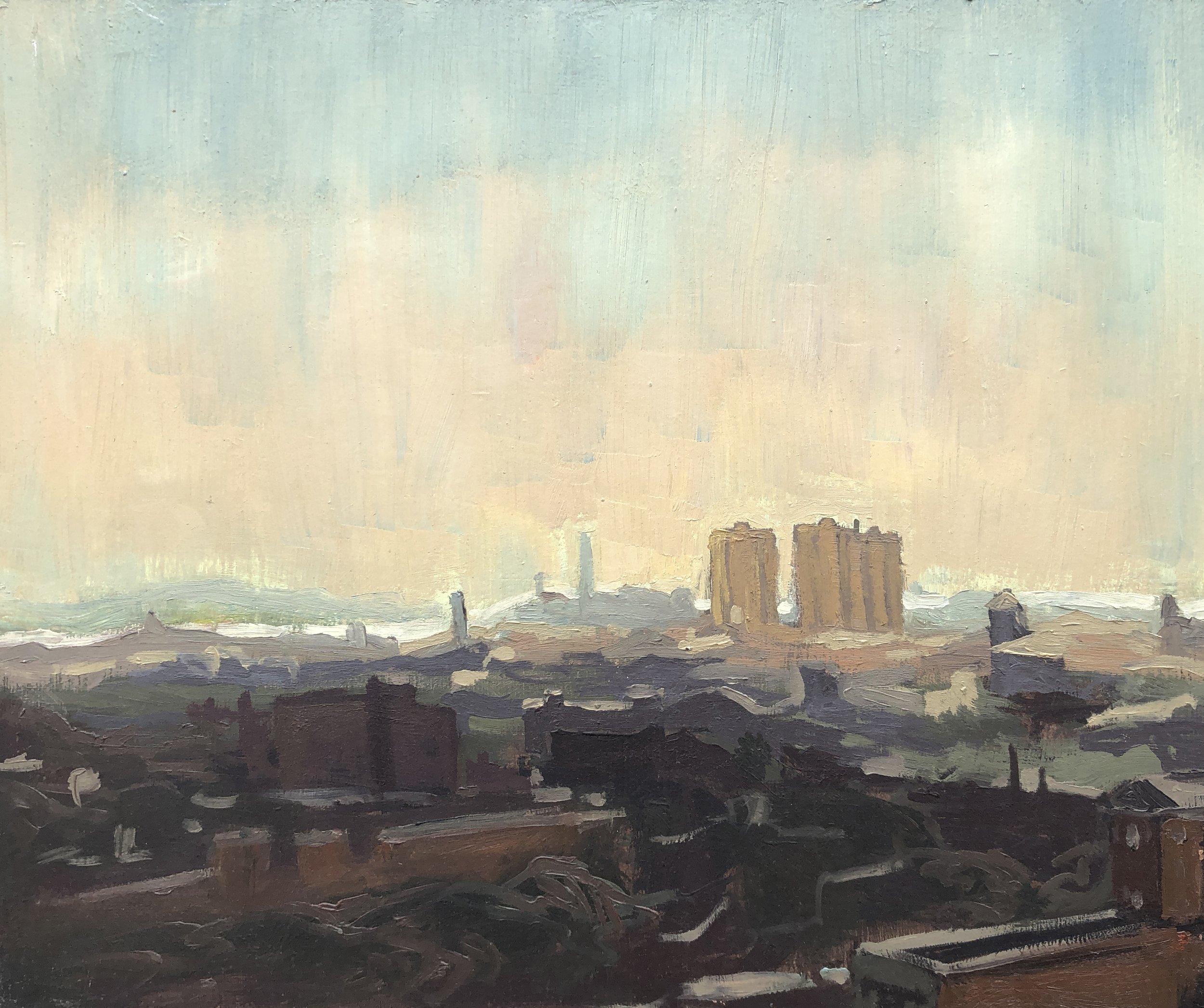 Philadelphia Haze (1985) oil on panel 10 x 12 inches