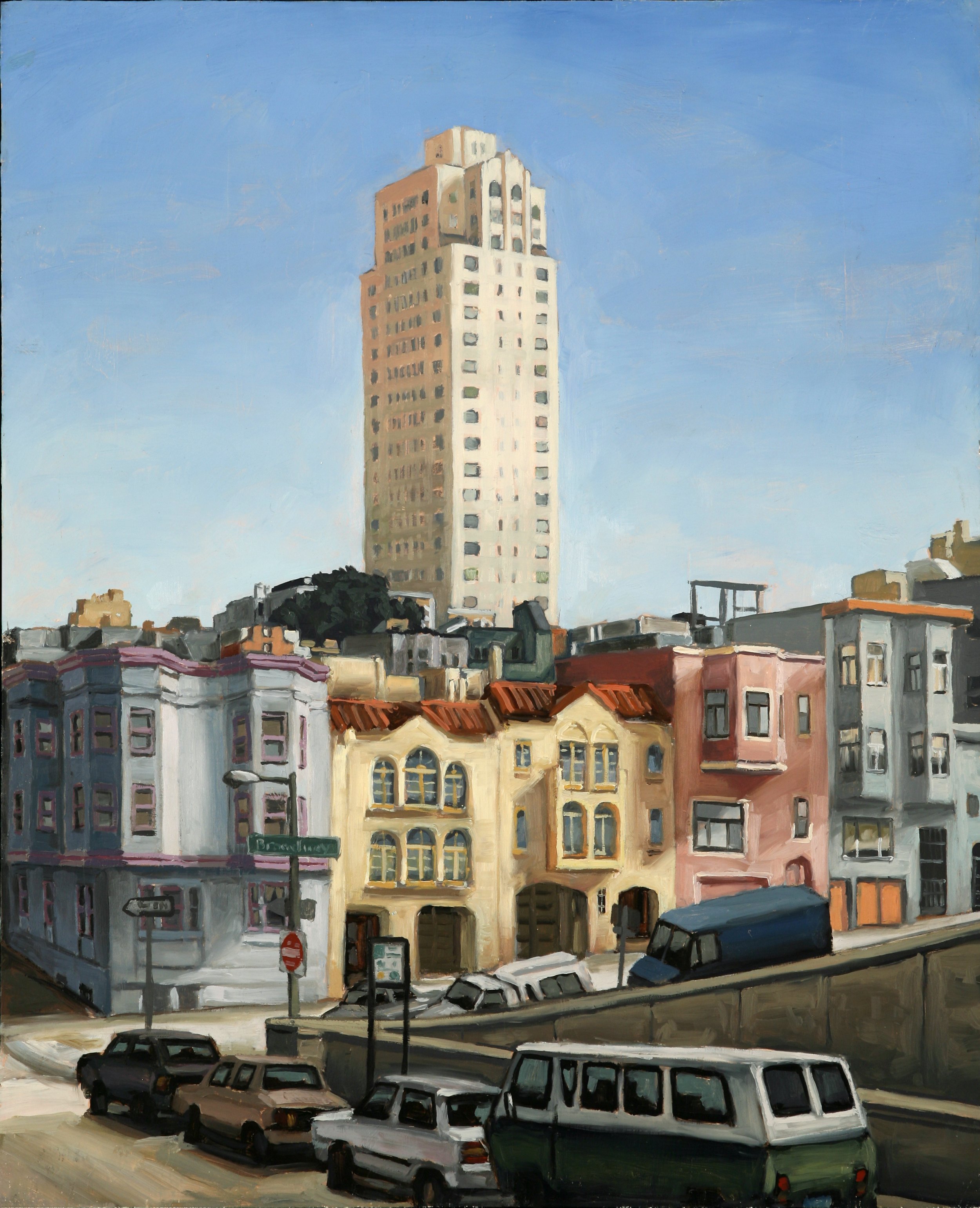 Broadway (1997) oil on panel 17 x 14 inches