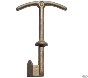 D® Key. The Original Standard Bronze Meter Box or Inlet Lid Key