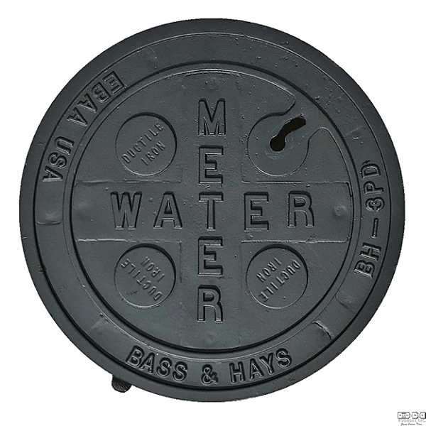 BH-3PD® 12″ Locking Ductile Iron Water Meter Cover – Light-Duty Traffic Rated