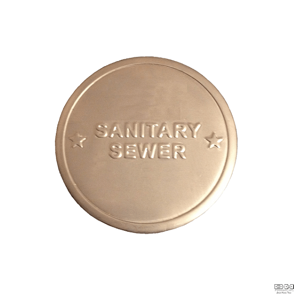 4″ Stainless Steel Tag for Composite Cover ID