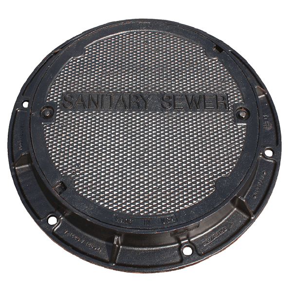 V-1420D DIPPED Stackable CAM LOCK Watertight Manhole Ring and Cover Sanitary Sewer