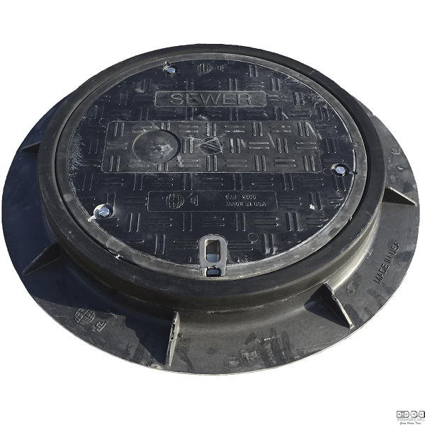 2600 26″ Composite Manhole Ring and Locking Cover