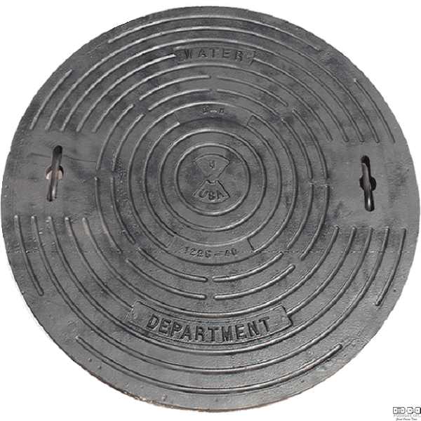 1225-40® Manhole Cover Water Department