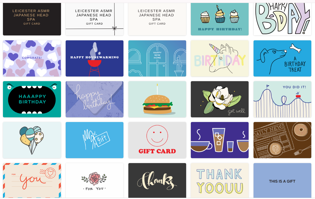 Leicester Head Spa gift cards for ASMR and Japanese head spa treatments — women‑only.