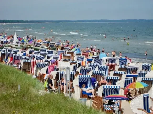 Binz är en populär badort. 