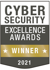 Cyber Security Excellence Awards 2021 winner badge.
