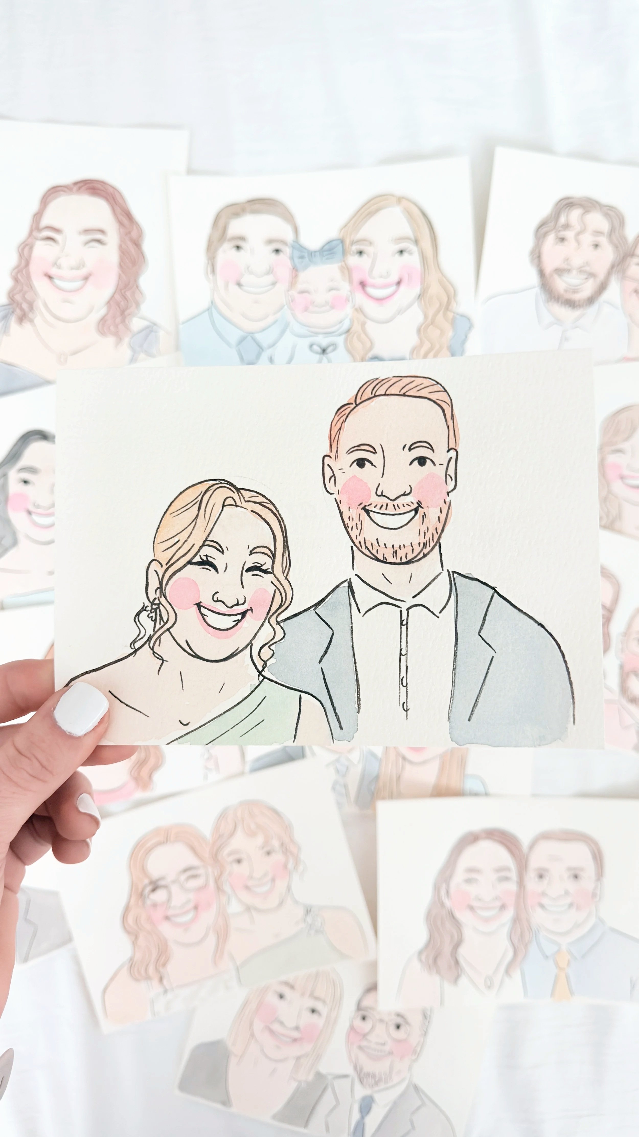 LIVE Watercolor Portraits