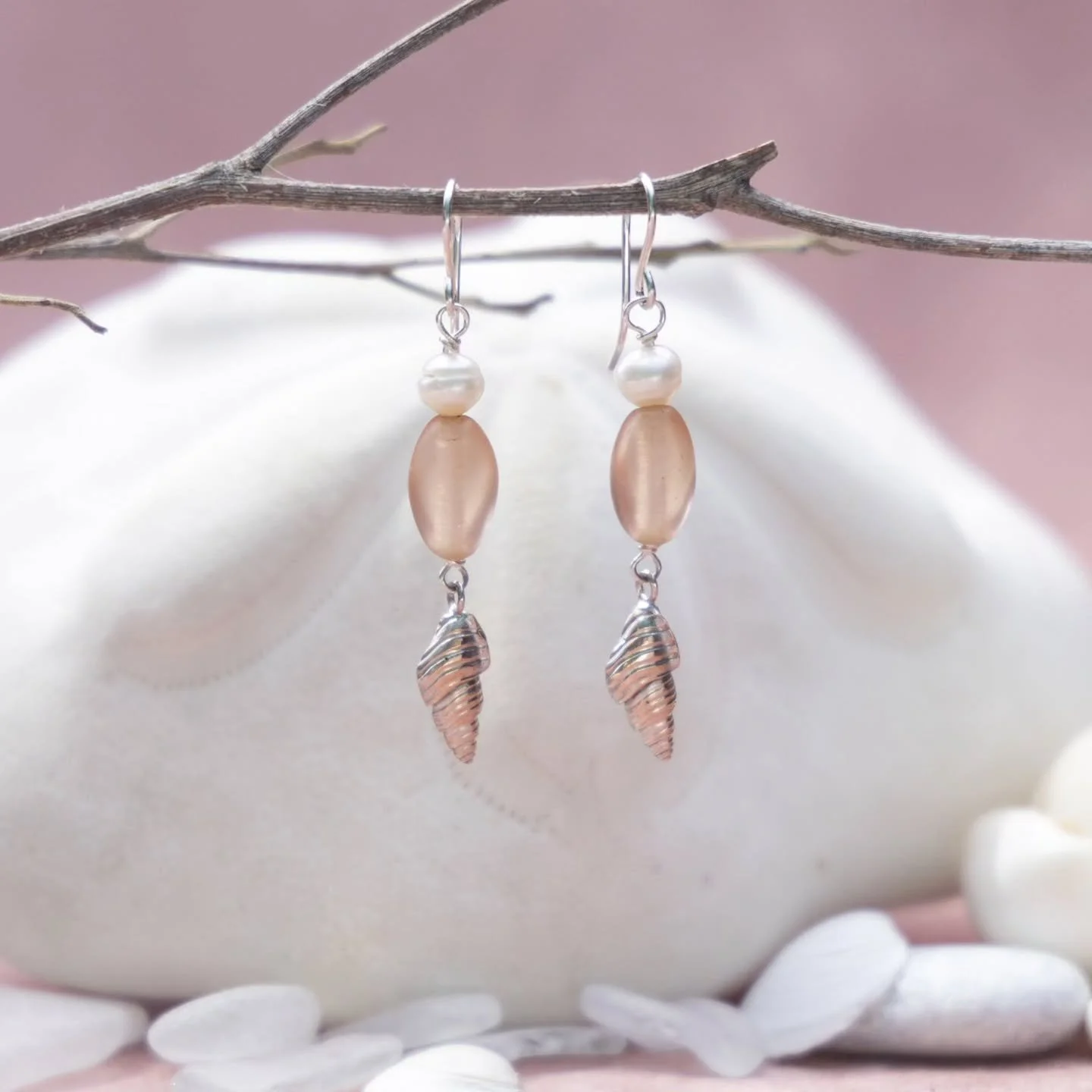 We hope one day we can sell seashell earrings by the sea shore, but for now, we can stick with the art marks around the area.
.
.
#handmadejewelry #aquaflorajewelry #tonesofpeach #metalsmith