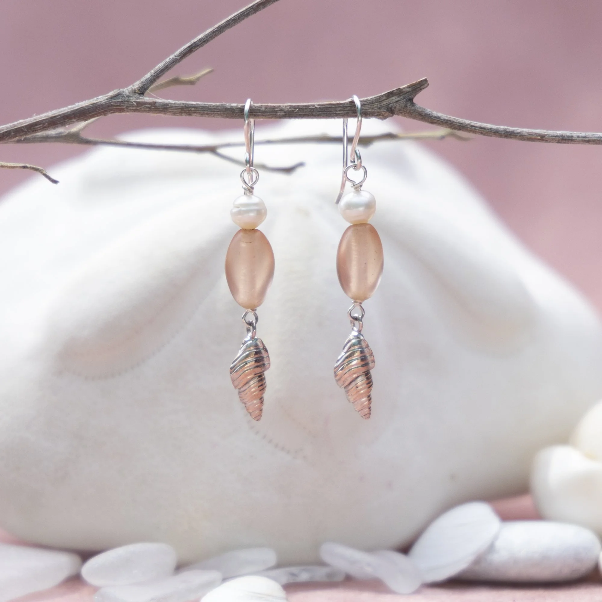 Seashell Drop Earrings