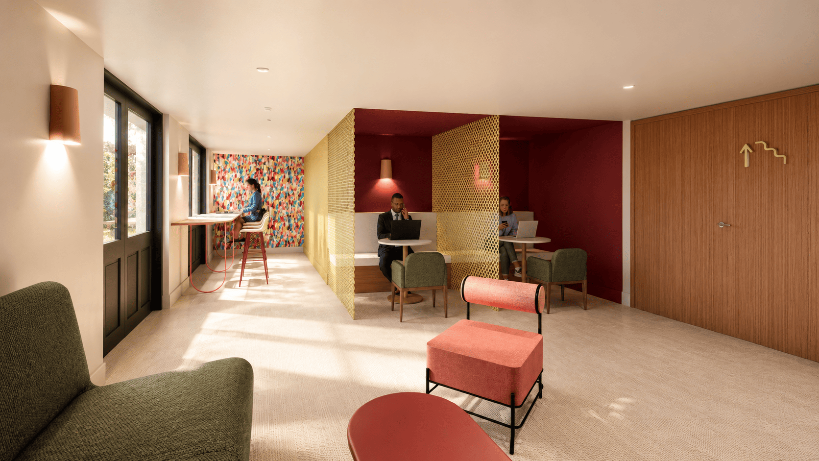 Des espaces de travail lumineux, pensés pour favoriser concentration et échanges.