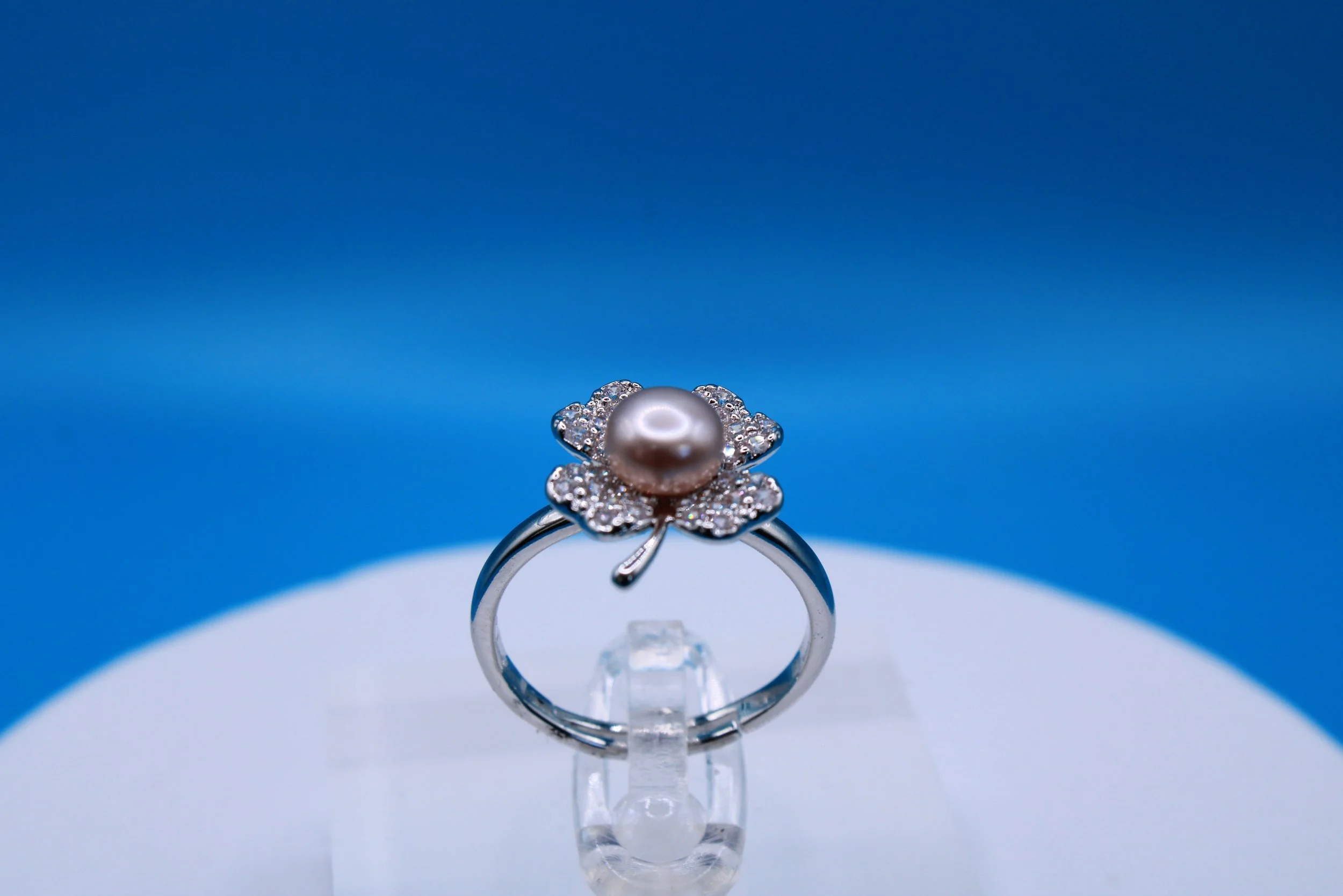 Pink Clover Ring