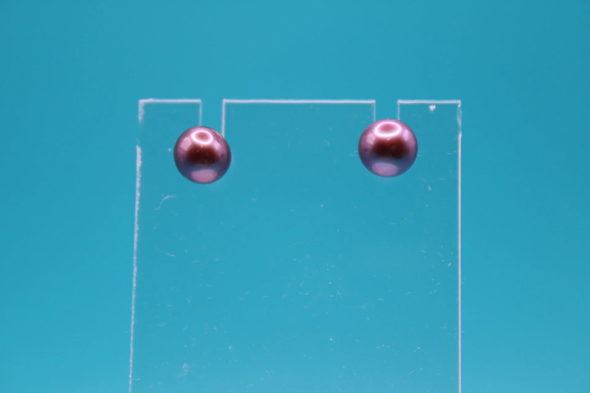Elegant 7mm Multicolor Pearl Stud Earrings