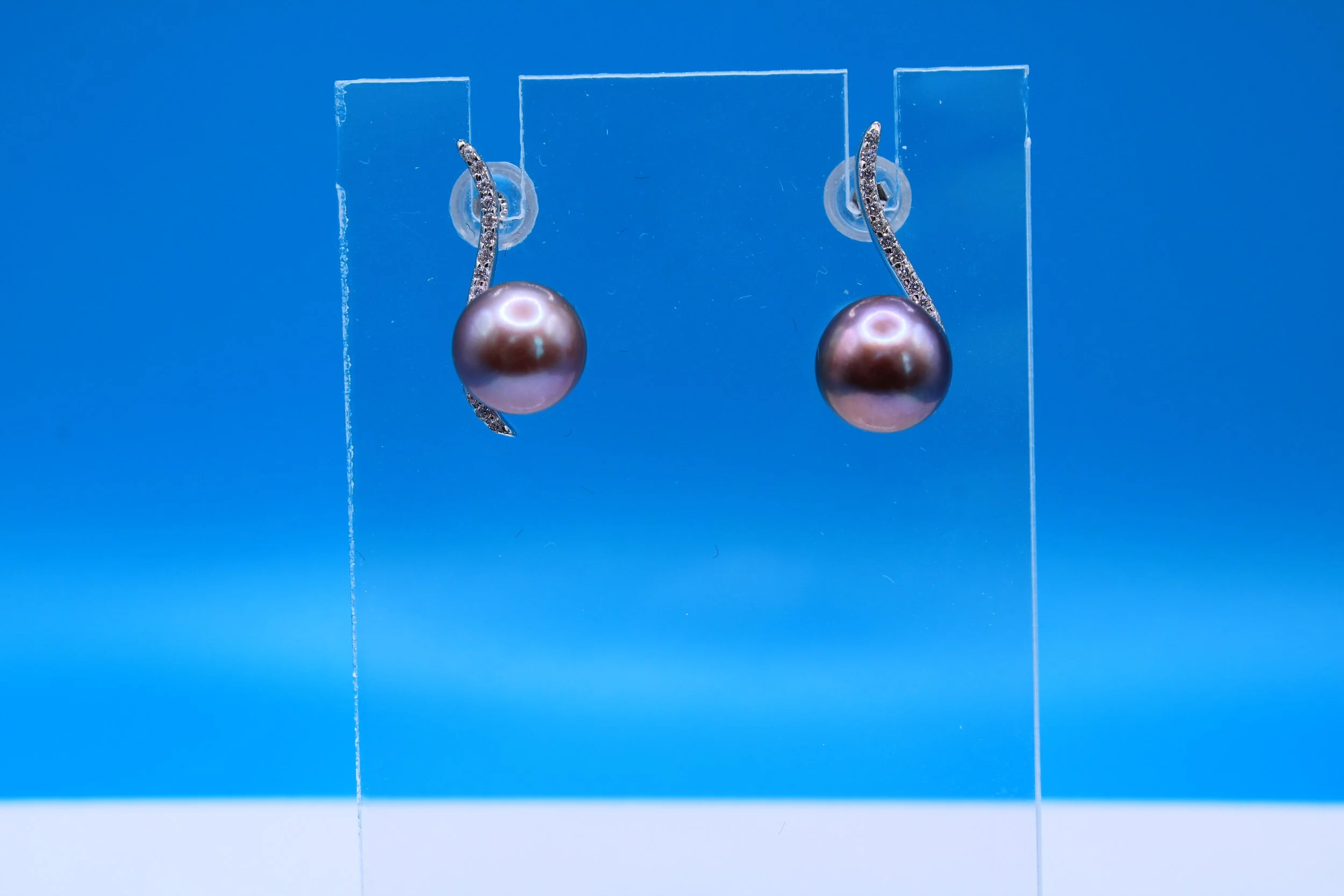 Midnight Orchid Earrings