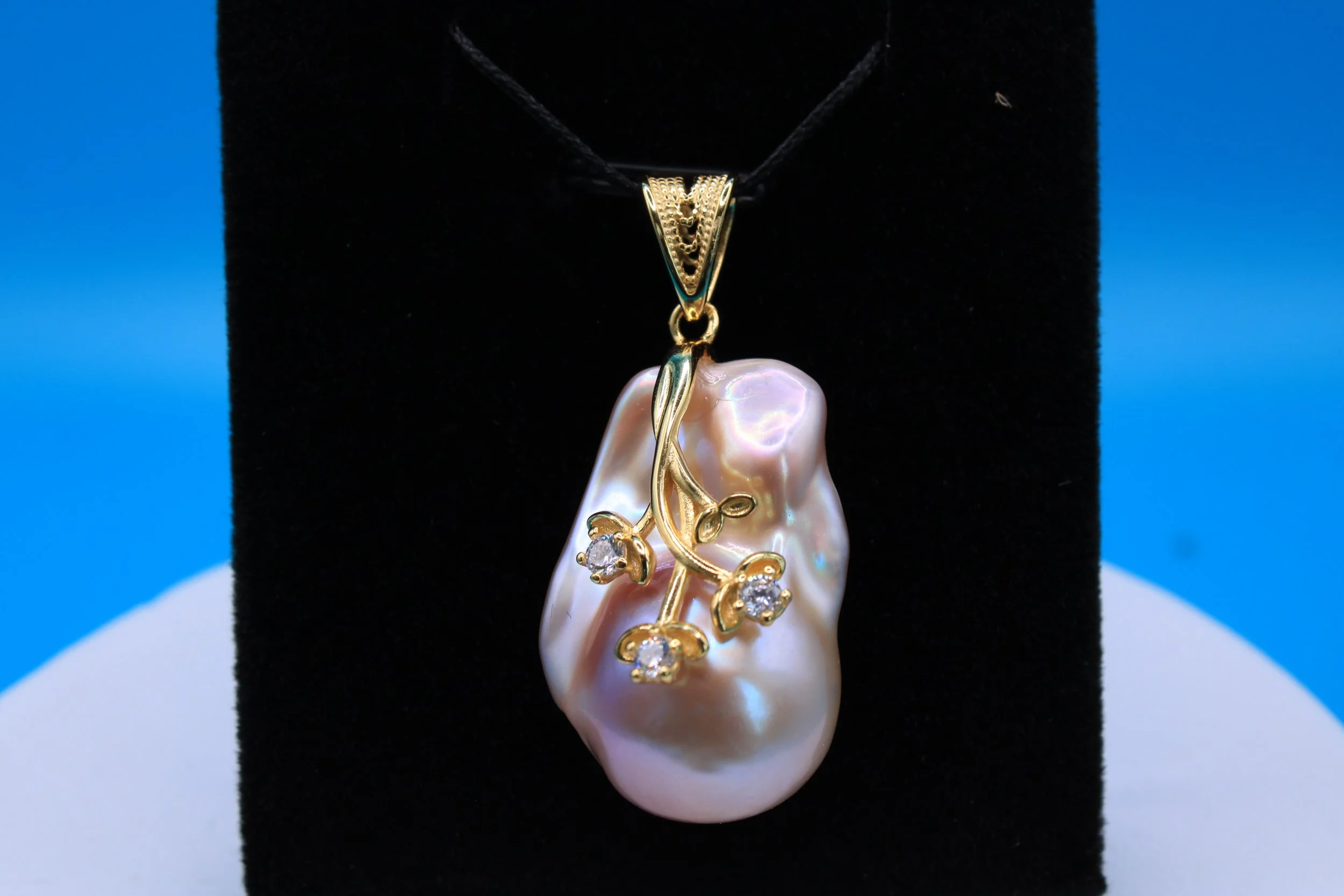 Petal and Pebble Pendant