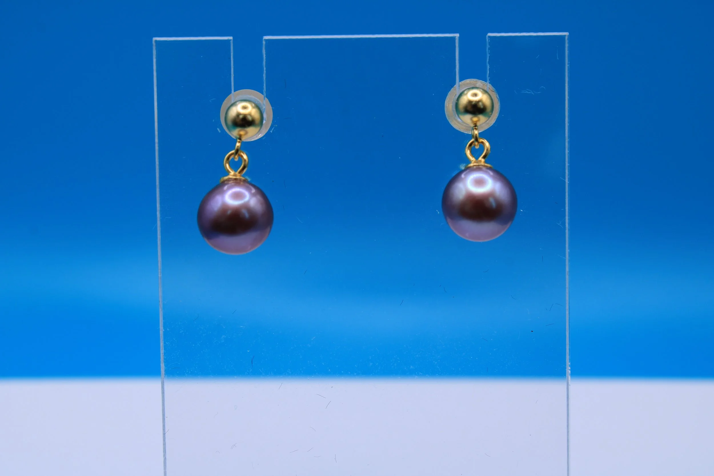 Deep Iris Earrings