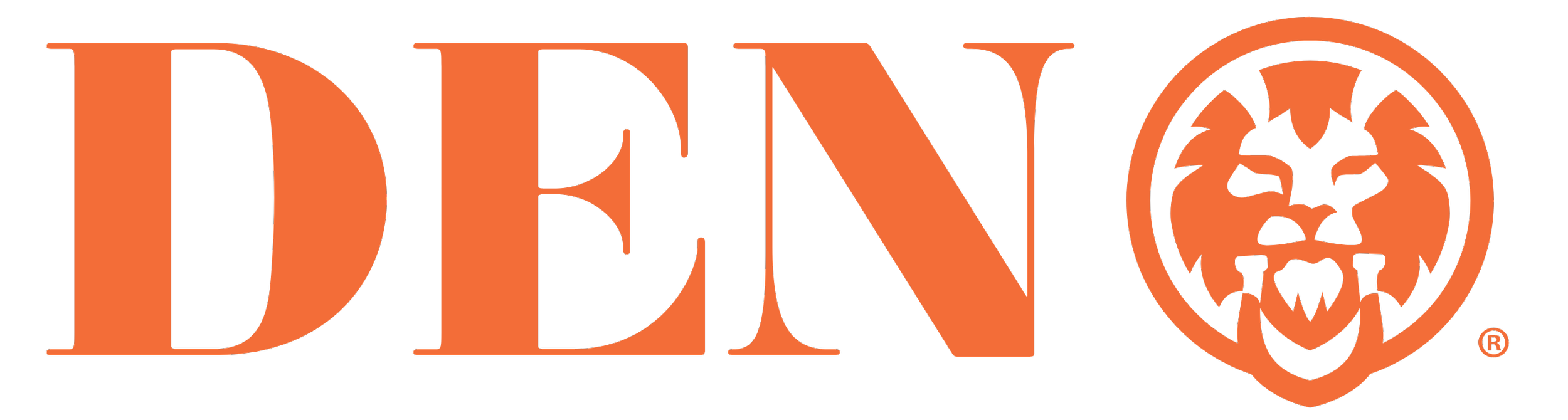 The Halloween logo of Denny's featuring the brand name in large orange letters and a pumpkin face with a dragon's face inside it.