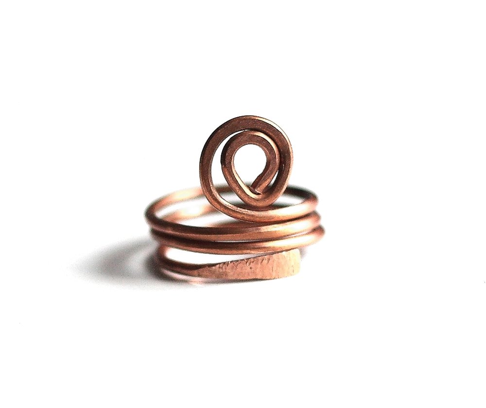 Copper Spiral Ring