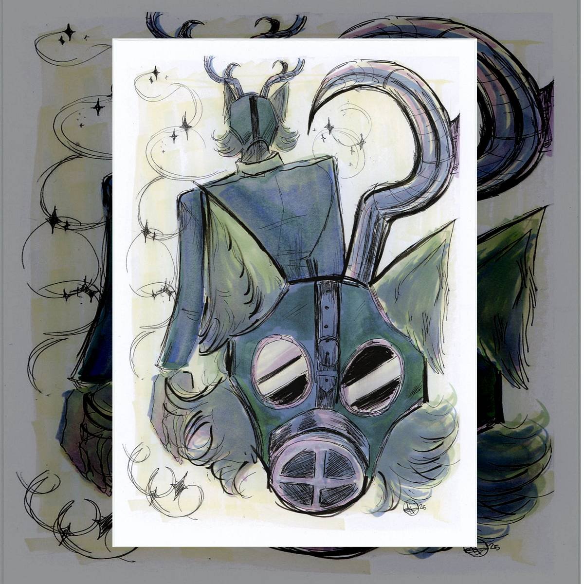 Legoshi Mask Print