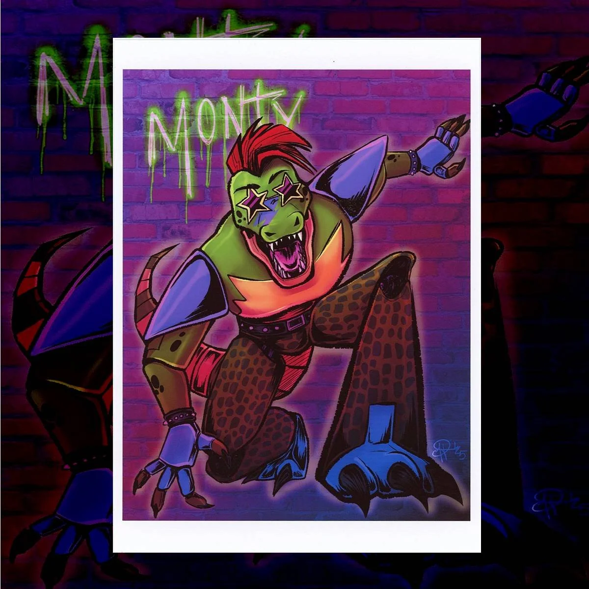 Monty Gator Print