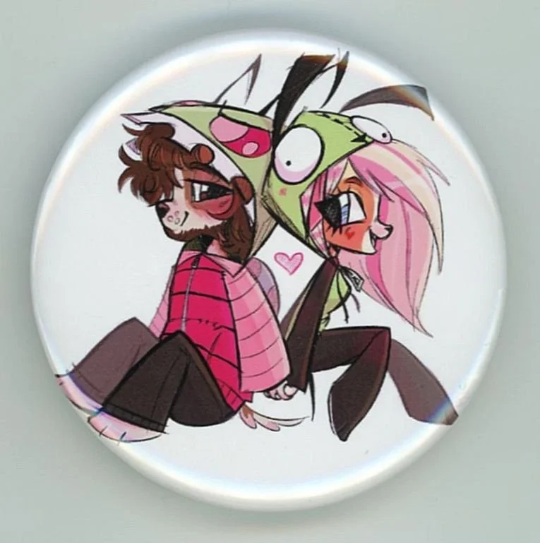 Invader Zim Button