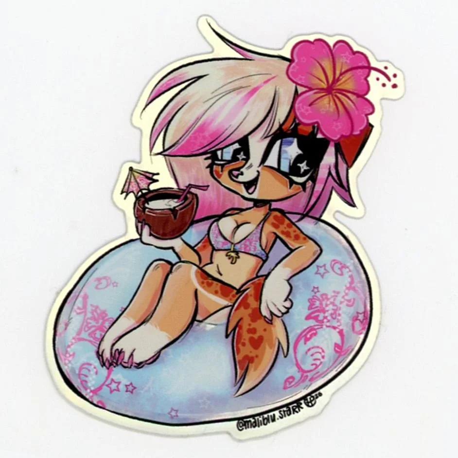 Blu Floatie Sticker