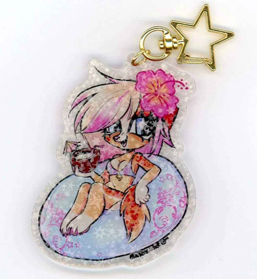 Blu Floatie Keychain