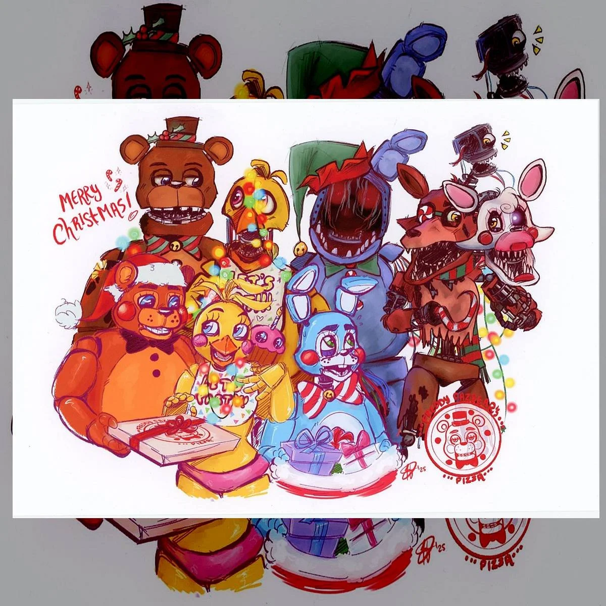 FNAF Christmas Print