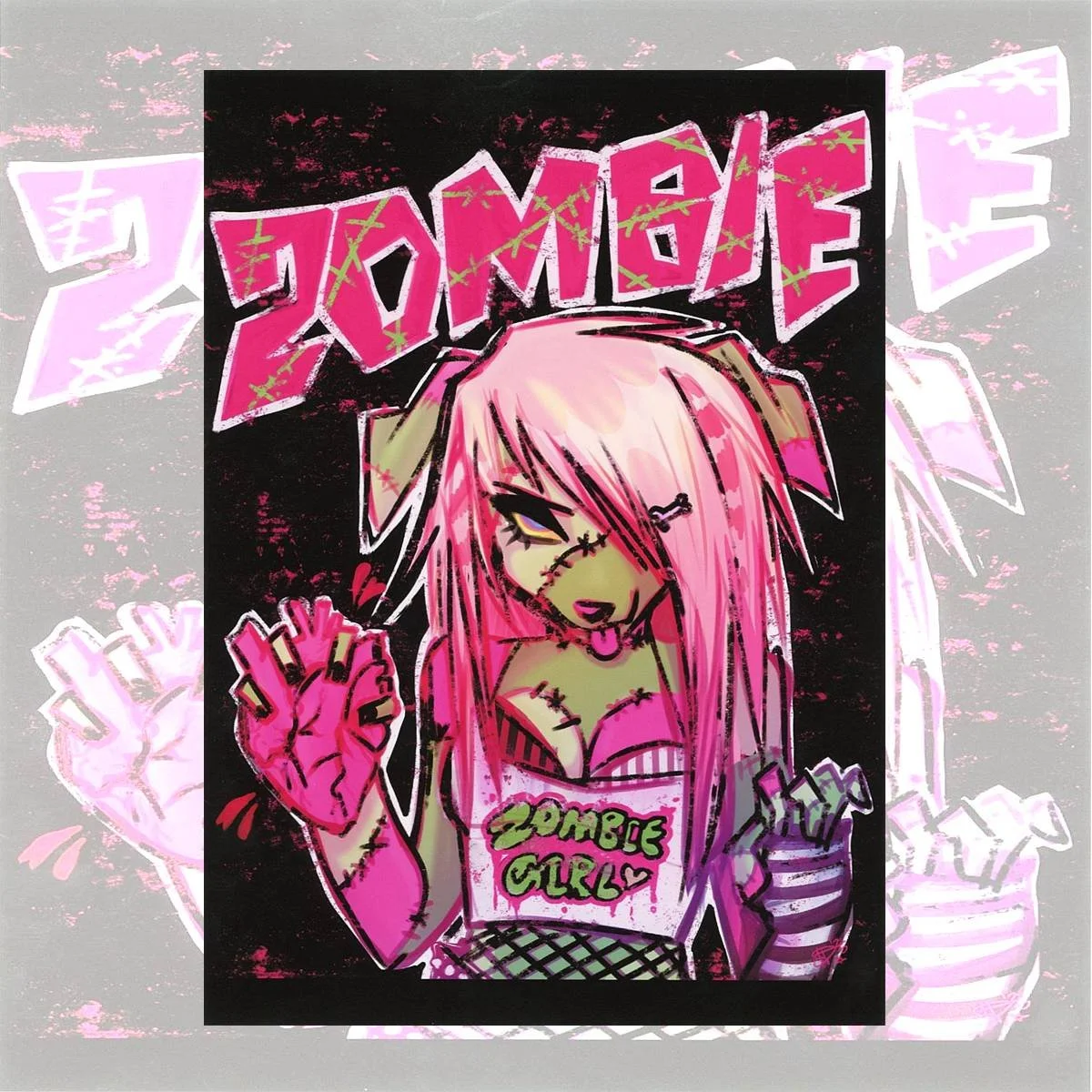 Zombie Girl       Print