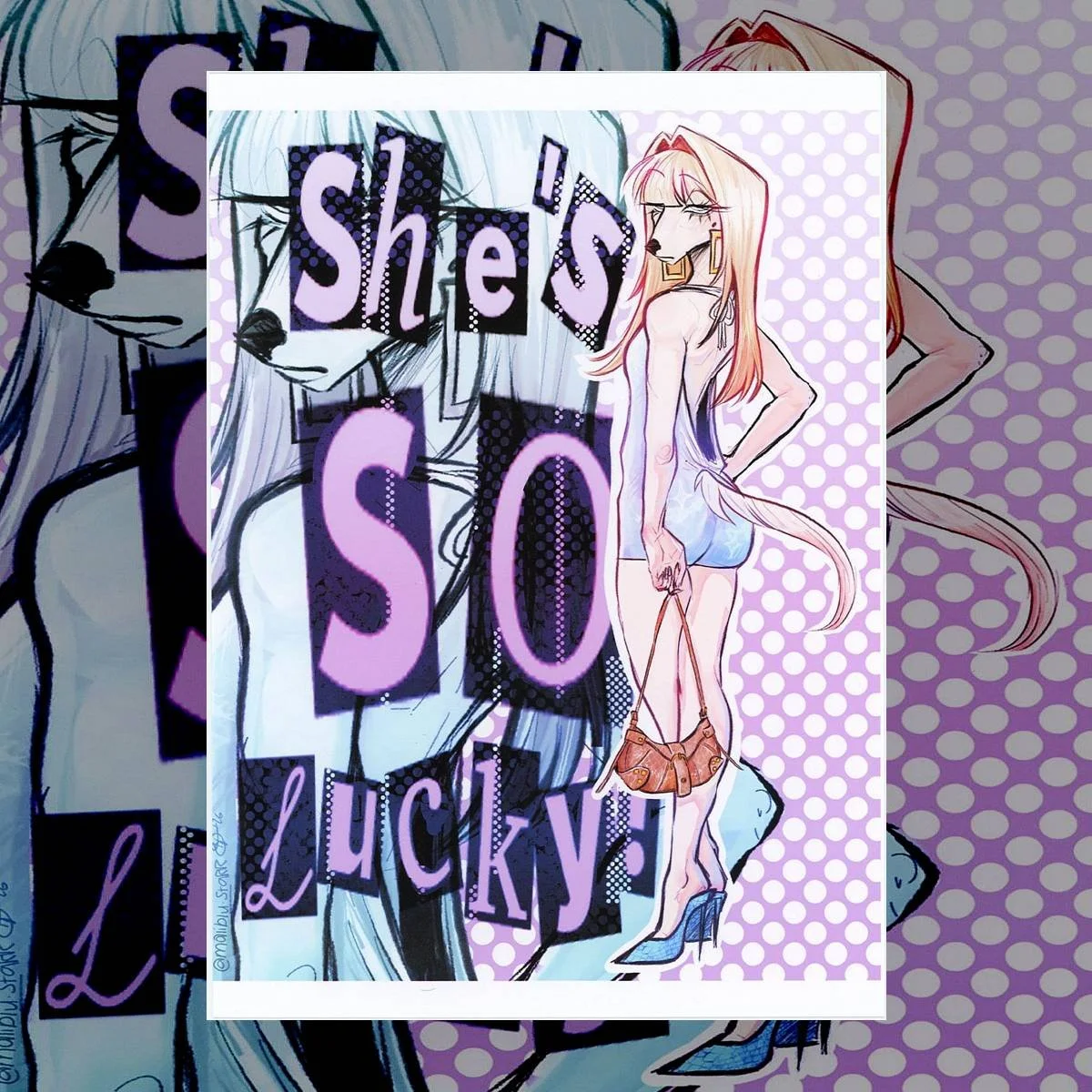 She's So Lucky Print