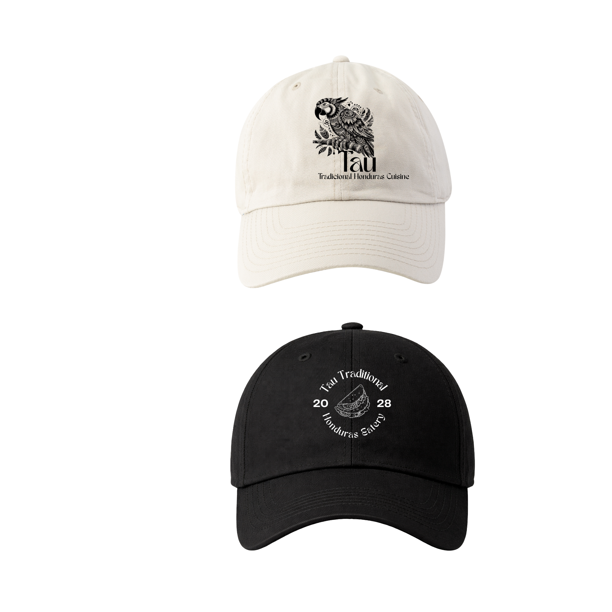 Tau Embroidered Caps – Traditional Honduran Cuisine Collection