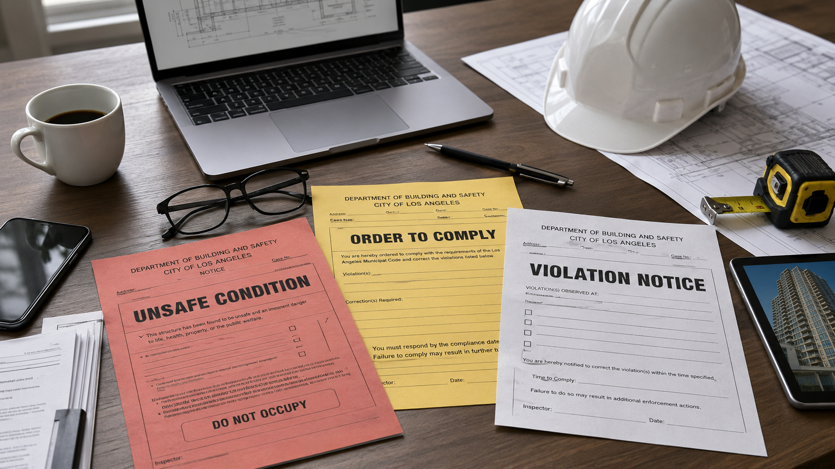 Red Tag, Yellow Tag, or Order to Comply in Los Angeles? What Property Owners Should Do Next