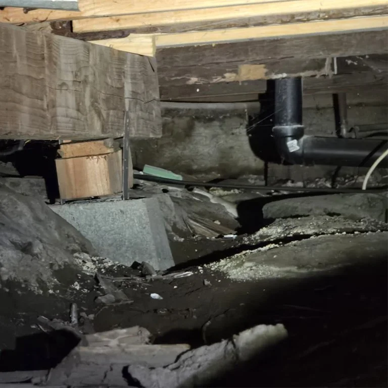 Foundation of A House Being Repaired