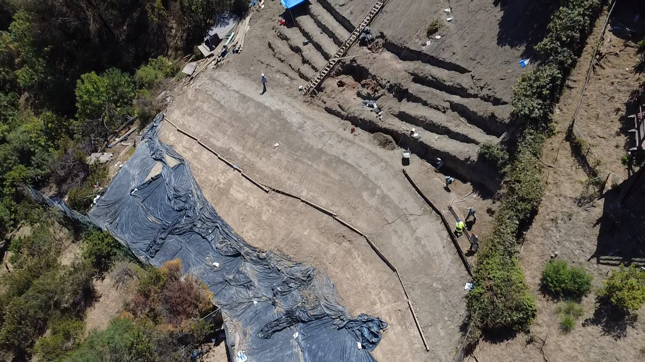 Drone shot of Casiano Hillside Project