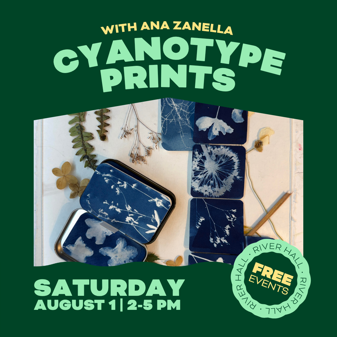 In this hands-on workshop participants will learn the historic cyanotype process. Using locally gathered botanical materials, we will create a series of rich blue-and-white prints that capture details of seasonal plant life.
