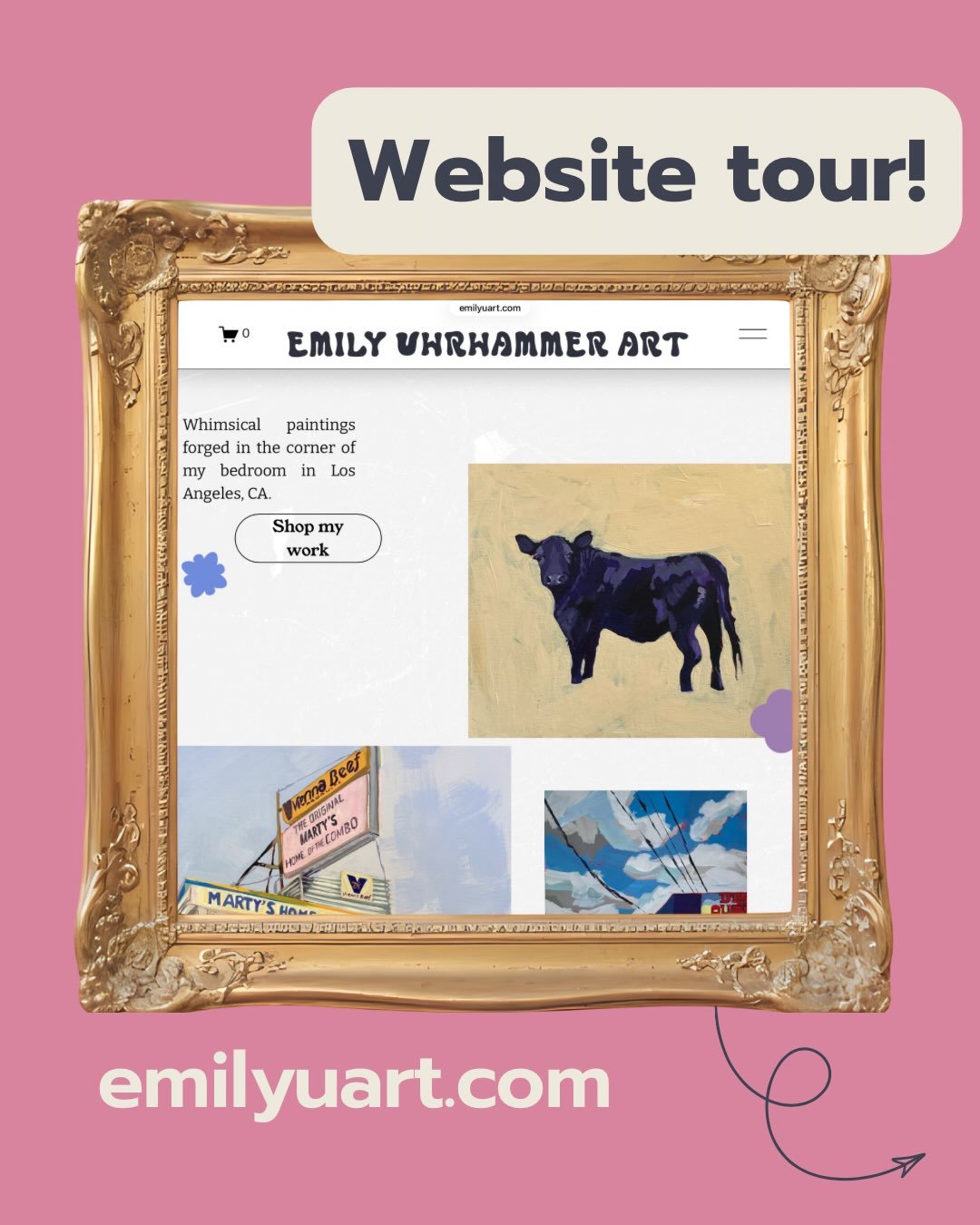 ✨ it&rsquo;s official ✨ I made a website! if you&rsquo;ve been dying to purchase something but don&rsquo;t want to talk to a human (me), I got you. 

I am now offering selected prints, totes, and of course, original work. 

Pls go visit emilyuart.com