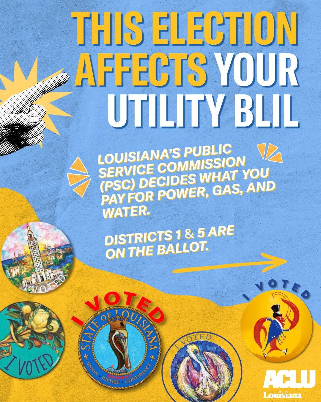 Vote your entire ballot! This election, you might be voting for a Public Service Commissioner. It&rsquo;s an important position that is often overlooked. Make sure to check at geauxvote.com to see if PSC will be on your ballot. #vote #election #midte