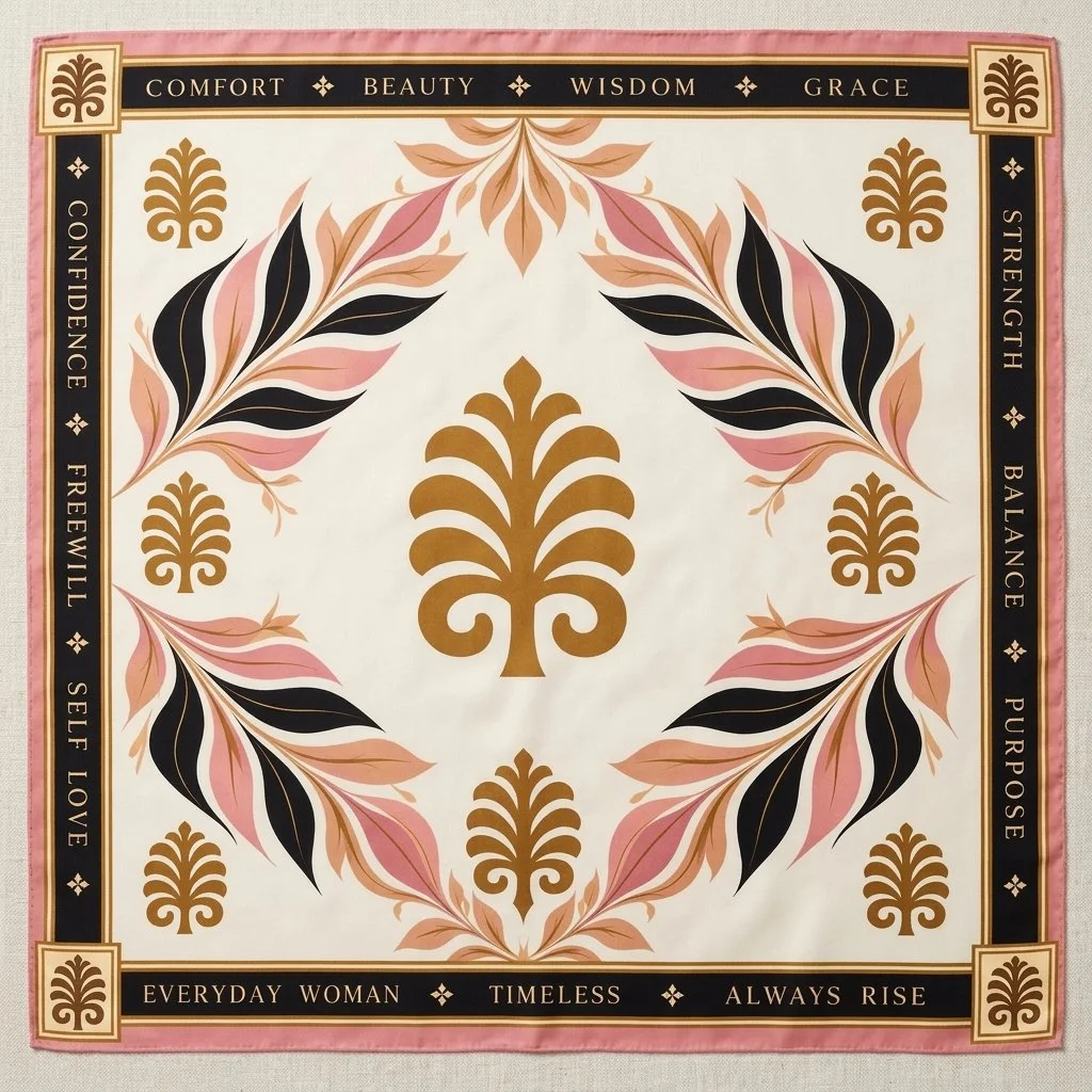 Old-Lay Lay’s Aya Silk Rose Legacy Scarf