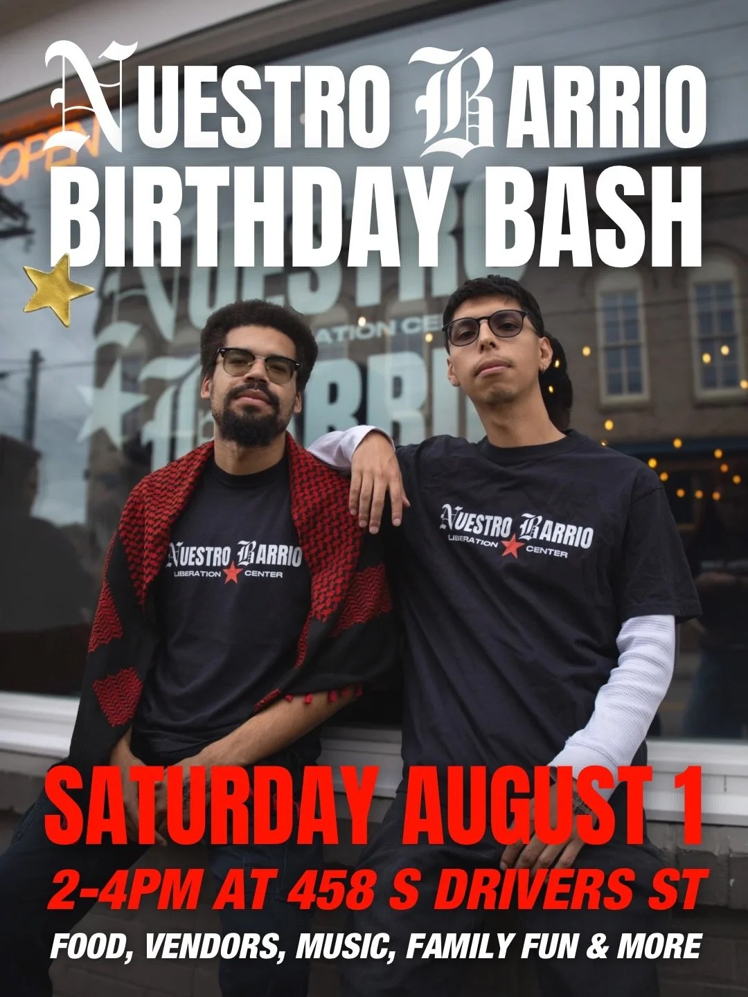 Come celebrate Nuestro Barrio&rsquo;s Birthday Bash this August 1st! 🎉👏🎊🍾

For a year, Nuestro Barrio has served as a socialist hub for education, organizing, and culture. Nuestro Barrio brings people together from across the city to struggle aro
