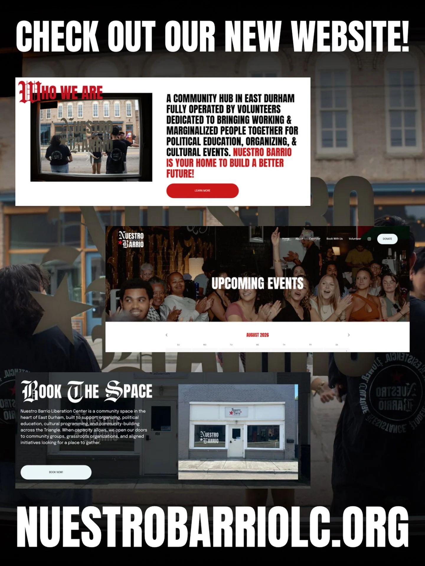 Check out our new website nuestrobarriolc.org !

We launched this website to be a landing page for all things Nuestro Barrio.

You can learn more about who we are and the work that goes into maintaining our amazing space!

You can keep track of all t