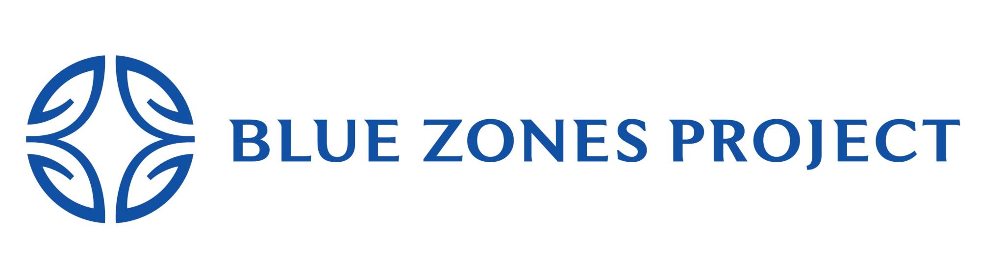 Blue Zones Project logo with a blue circular emblem and the text 'Blue Zones Project' in blue.
