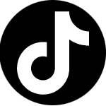 TikTok logo on a black background.