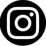 Instagram logo in black and white