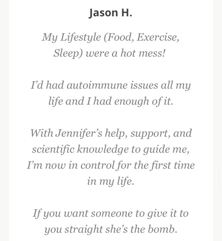 health coach for autoimmunity