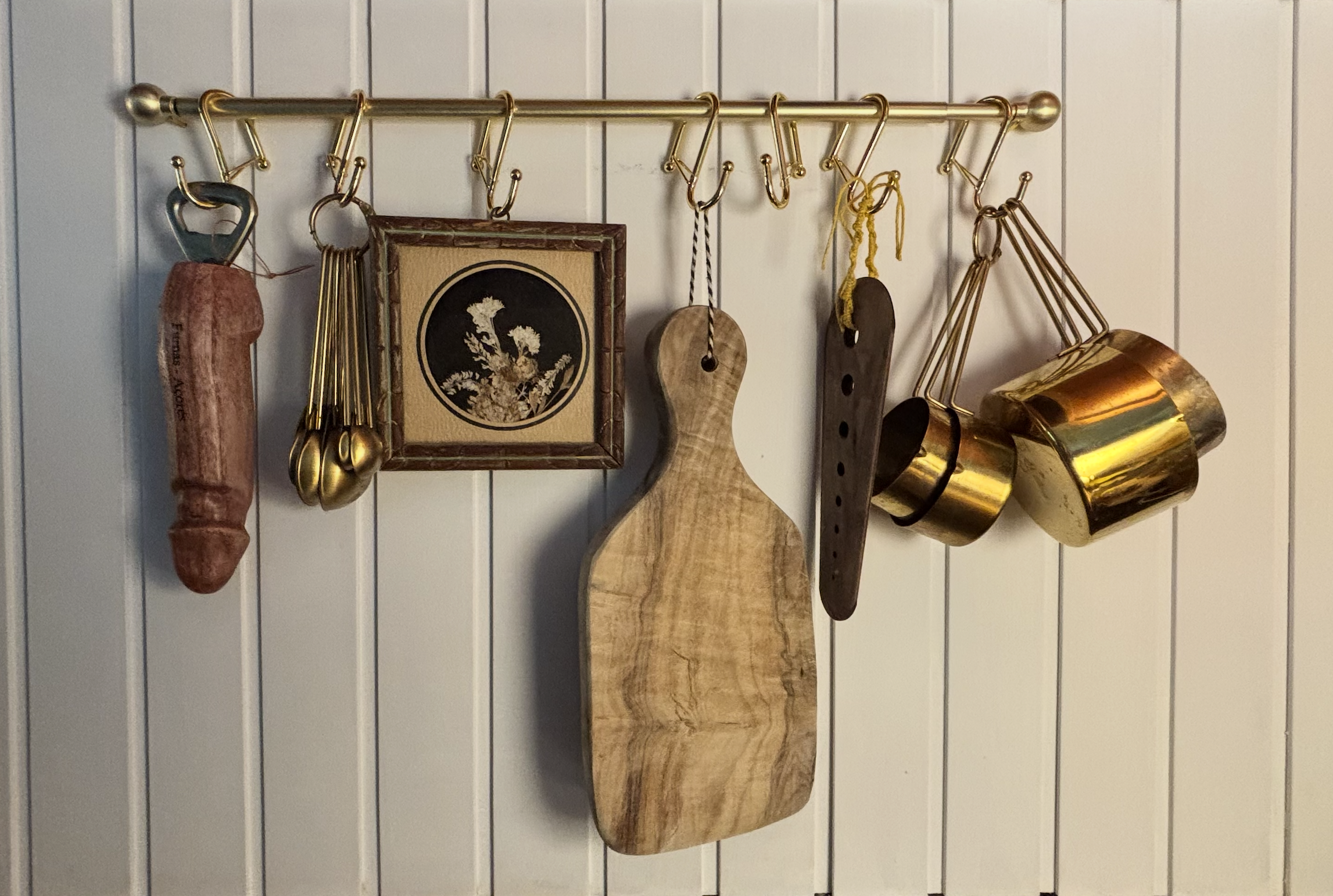 Some might say displaying this bottle opener is uncouth. But I say, why not let it all hang out? Give your space some little easter eggs for your guests to enjoy.