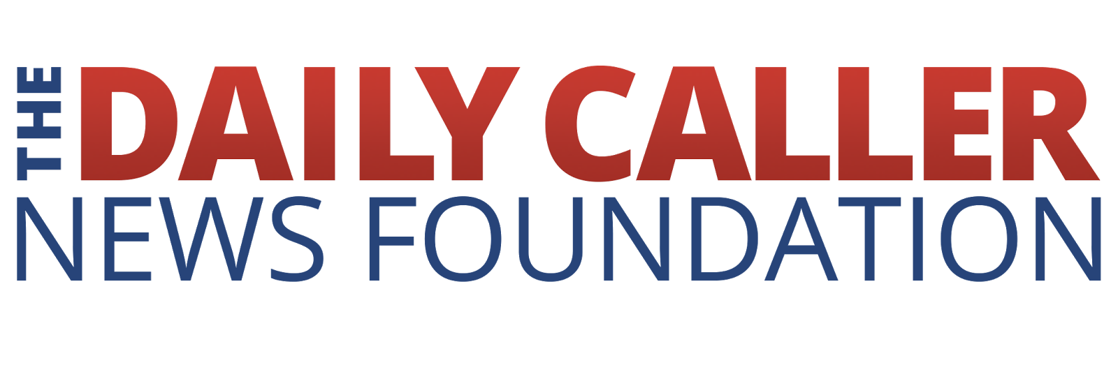 The logo of The Daily Caller with red and blue text on a transparent background.